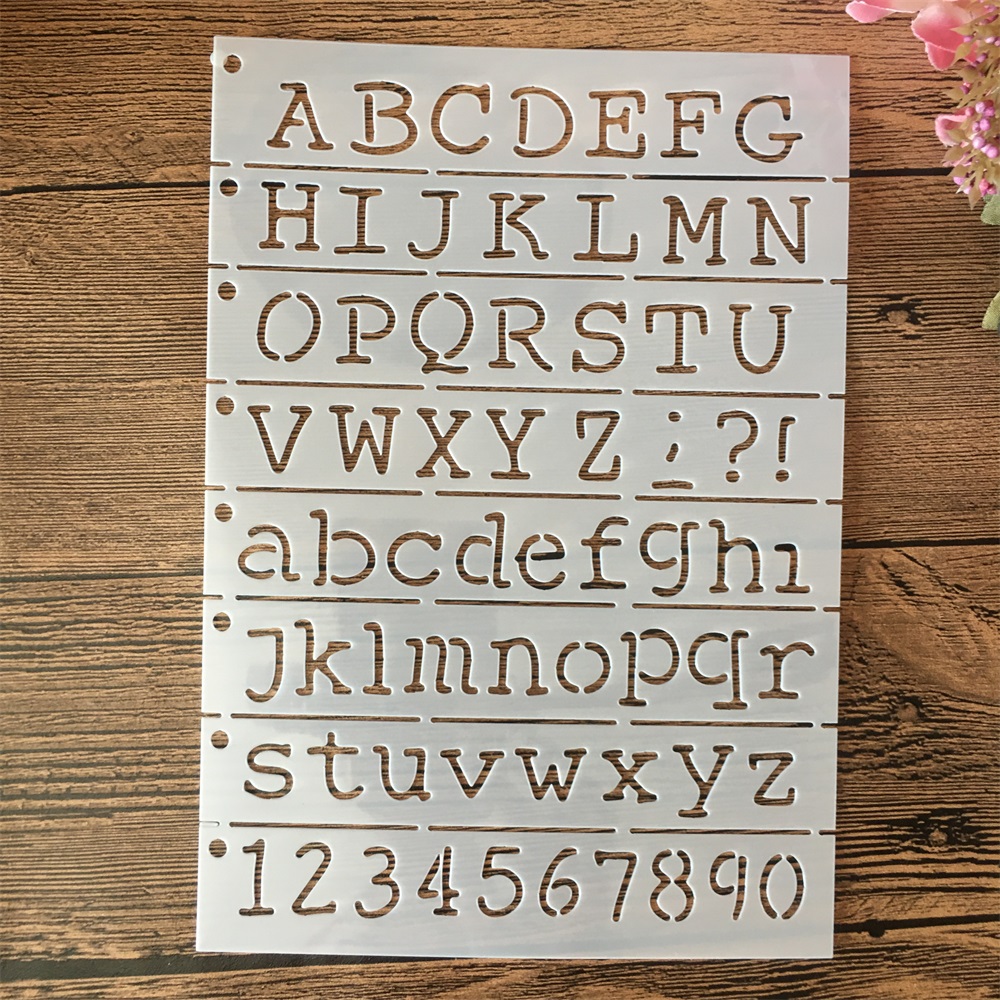 Photography Font - A5 21cm letras do alfabeto camadas