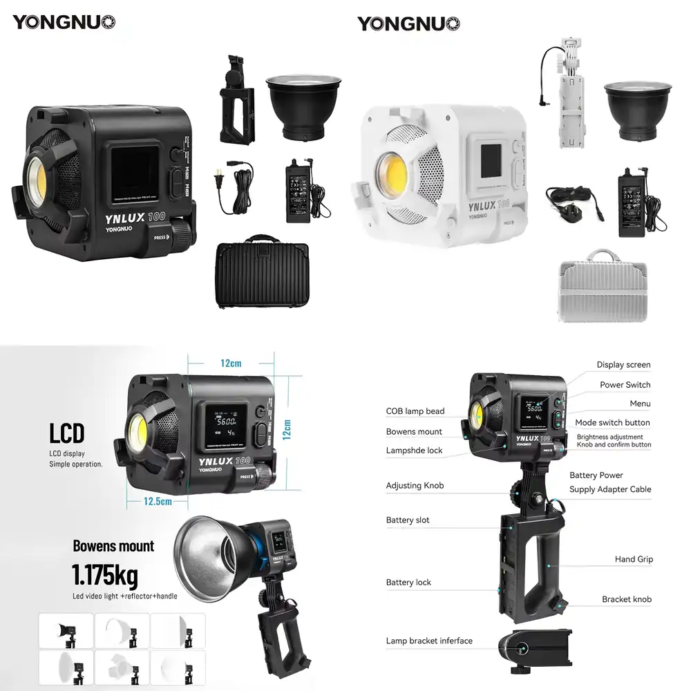 Photography Videos - YONGNUO YNLUX100 100W 3200K-5600K Luz de
