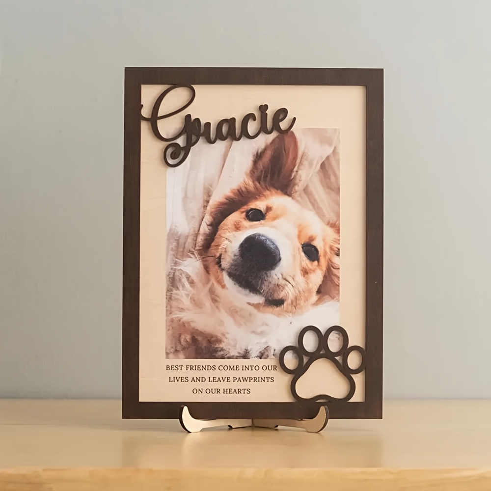 Photographic Memory - Porta-Retrato de Madeira Personalizável para Pets