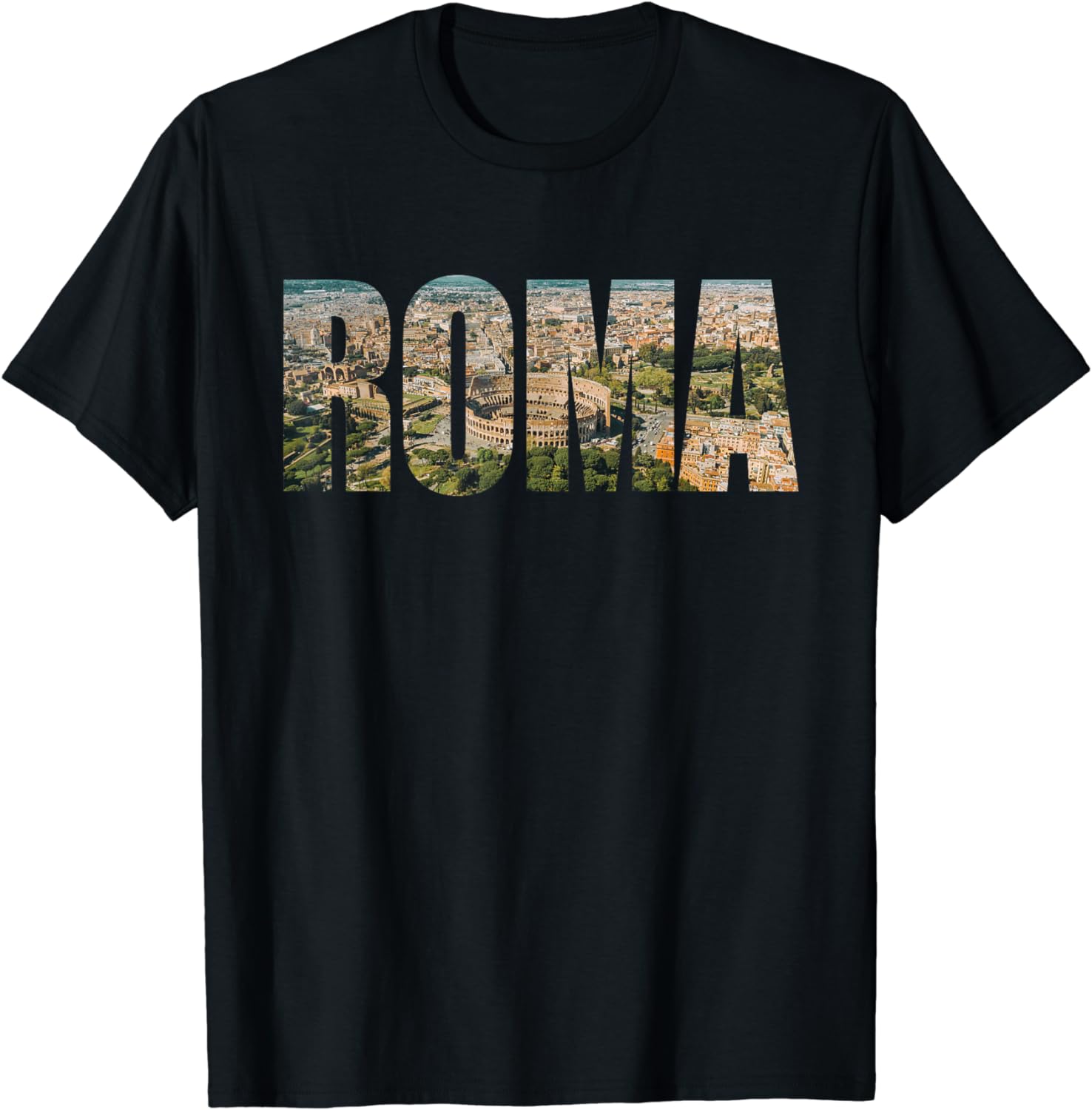 Photography Font - Urban Skyline Photography T-Shirt, Roma, Itália,