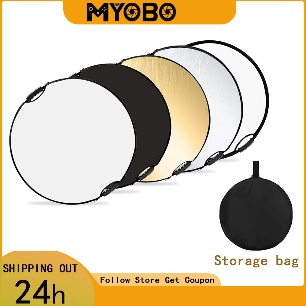 Reflector 5 In 1 - Refletor de Fotografia MYOBO Colapsável com