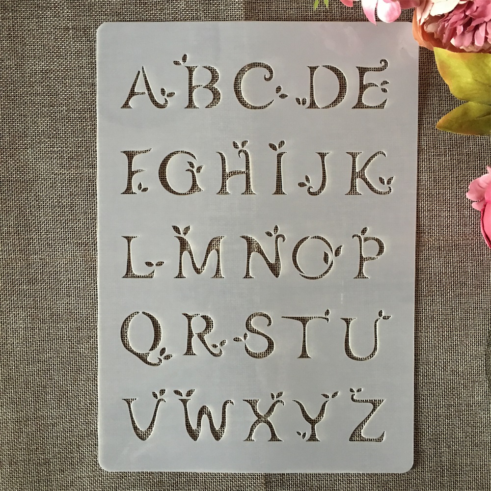 Photography Font - A4 29cm alfabeto inglês letras tipo