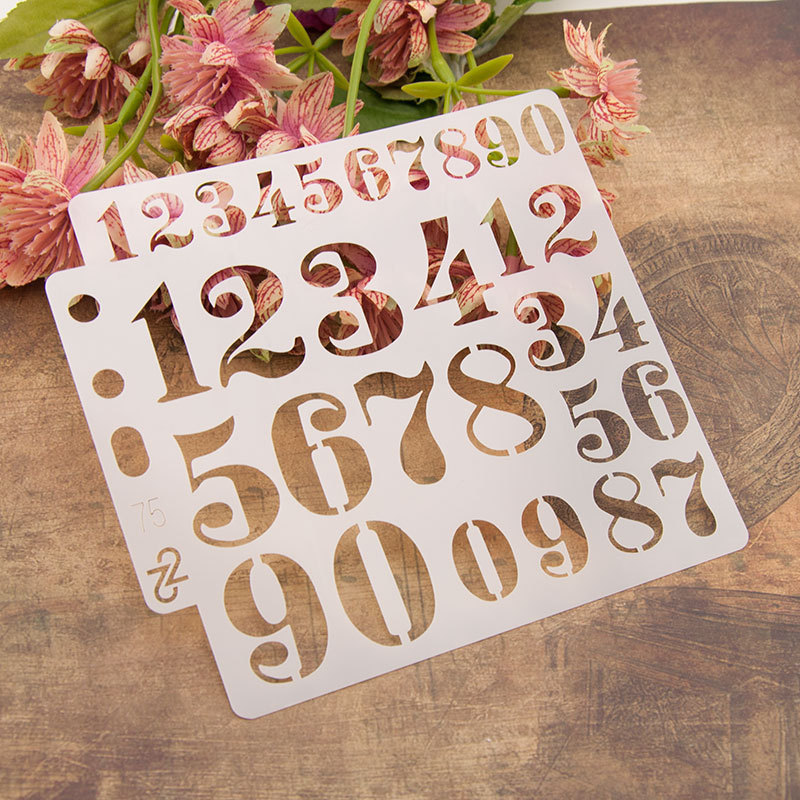 Photography Font - Diy artesanato alfabeto carta estênceis modelo