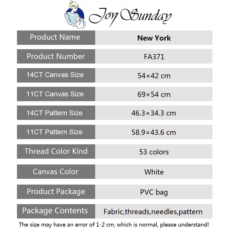 Joy domingo kits de ponto cruz - Photography New York avaliação e preço