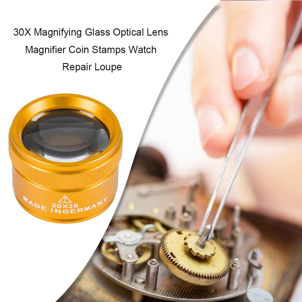 Lupa de metal 30X com lente óp - Eye Piece Magnifier avaliação e preço