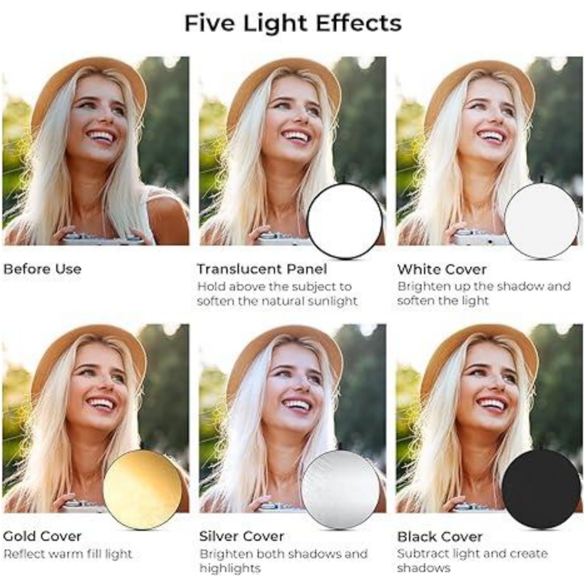 HUANYINGBJB Portátil 5 em 1 Re - Reflector 5 In 1 avaliação e preço