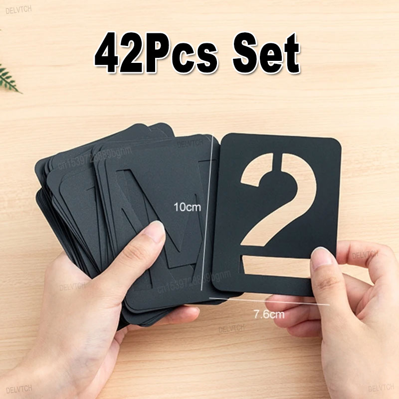 42 pçs conjunto de plástico re - Photography Font avaliação e preço