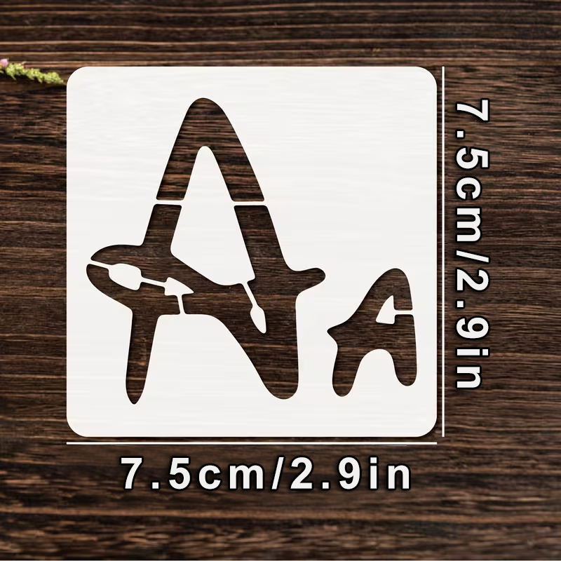 Conjunto de estêncil de alfabe - Photography Font avaliação e preço