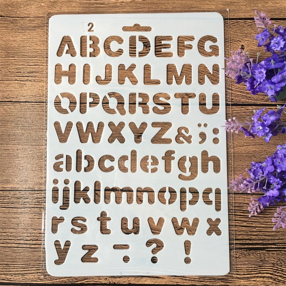 4 Pçs/set 26 centímetros Letra - Photography Font avaliação e preço