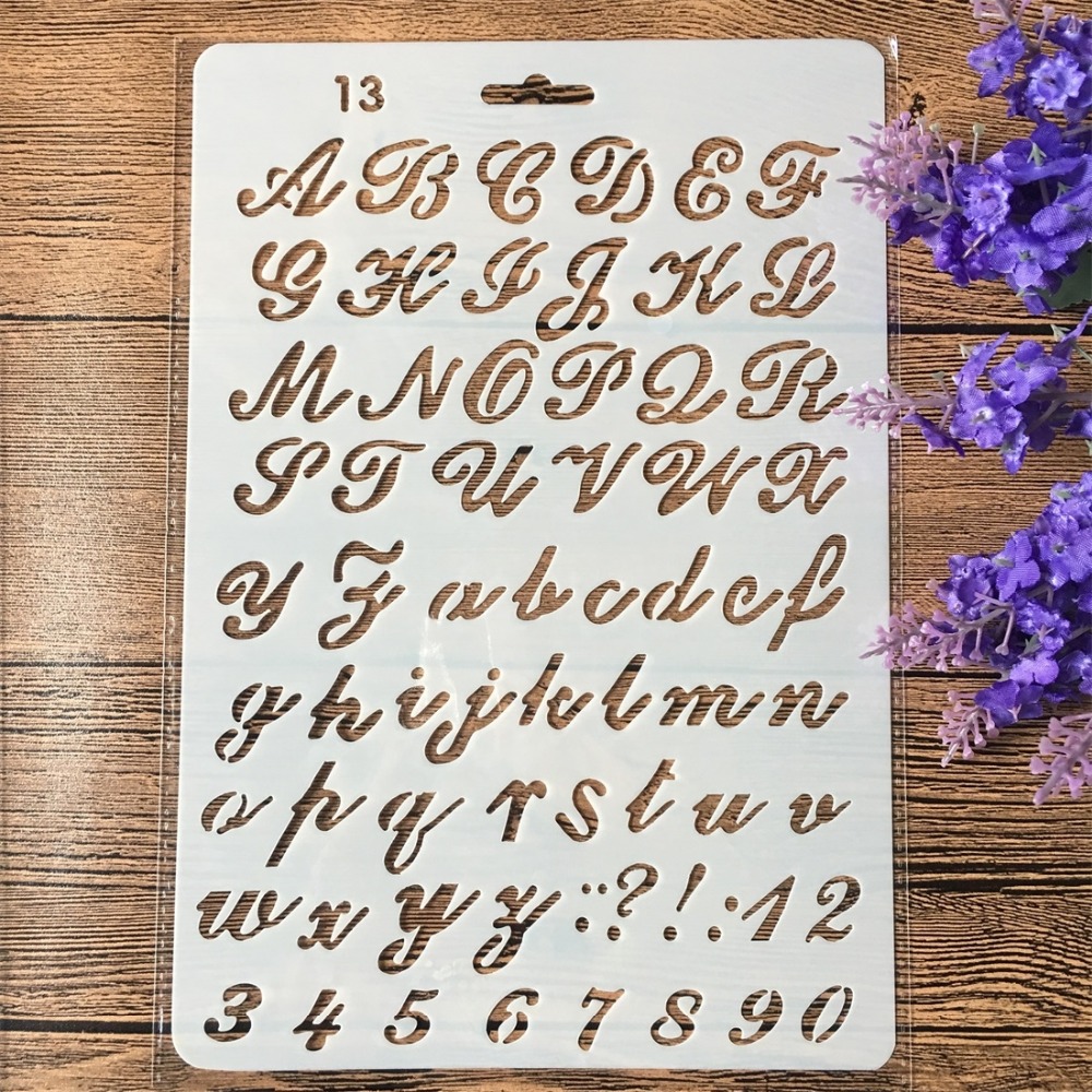 4 Pçs/set 26 centímetros Letra - Photography Font avaliação e preço