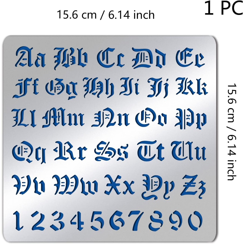 Estênceis de letras de metal f - Photography Font avaliação e preço