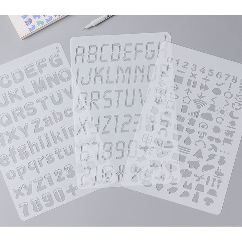 Stencils com letra e número do - Photography Font avaliação e preço