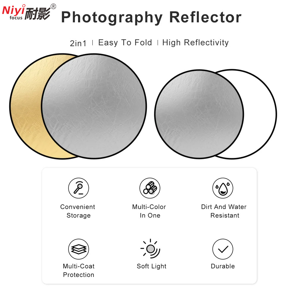 Refletor Portátil Redondo 2 em - Reflector 5 In 1 avaliação e preço