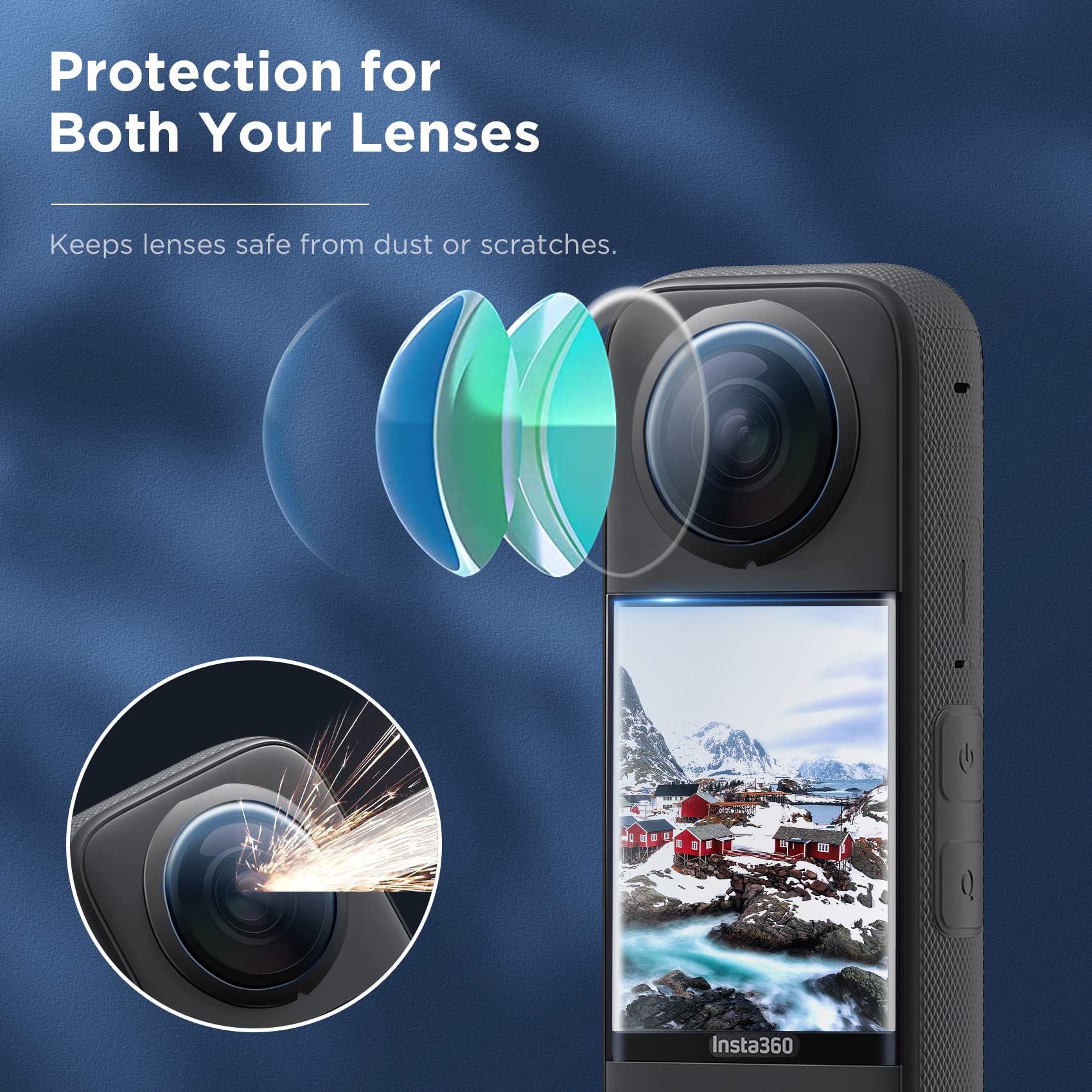 Protetor de lente para insta36 - Lens Case Pouch avaliação e preço