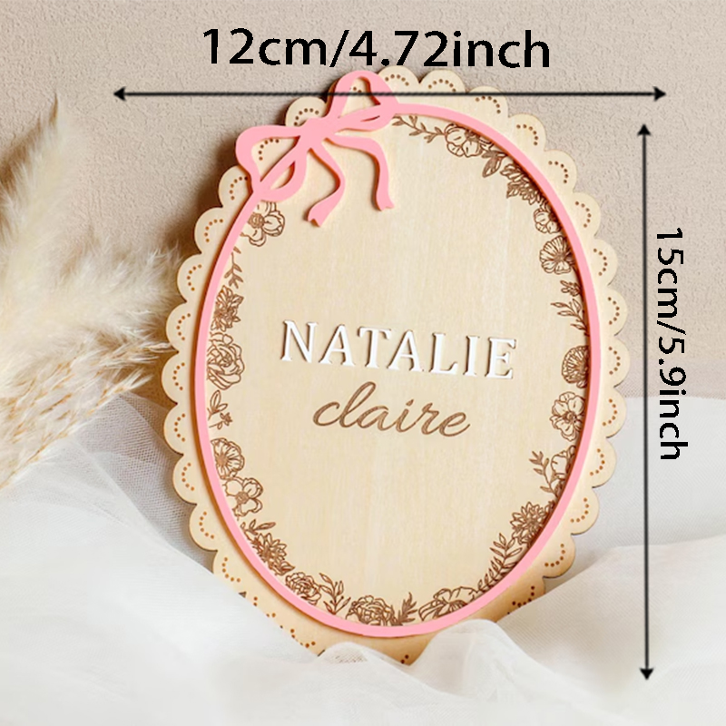 Placa de Nome de Madeira para  - Photography Newborn avaliação e preço