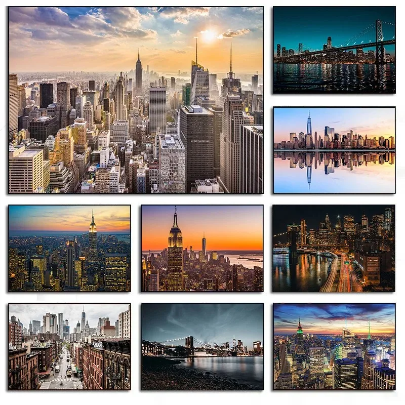Nova york cidade noite skyline - Photography New York avaliação e preço