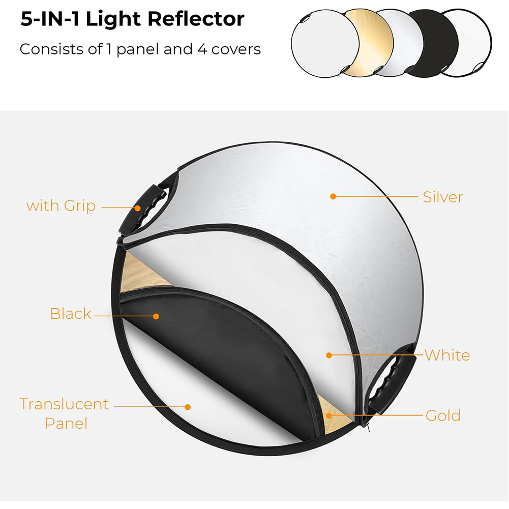 Refletor de Fotografia MYOBO C - Reflector 5 In 1 avaliação e preço