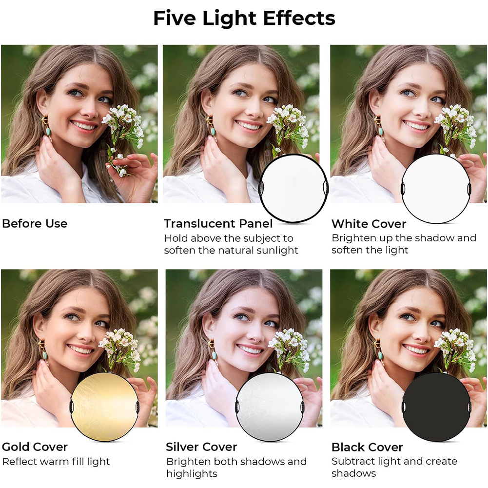 Refletor de Fotografia MYOBO C - Reflector 5 In 1 avaliação e preço