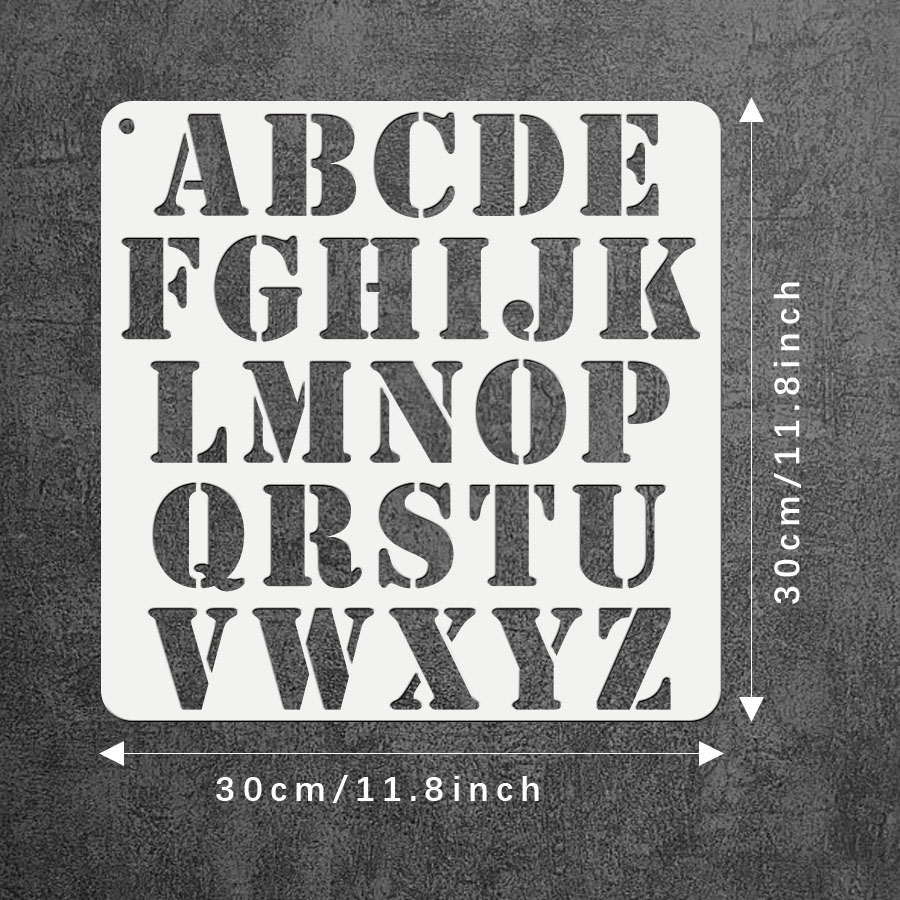 Estêncil de letra maiúscula de - Photography Font avaliação e preço