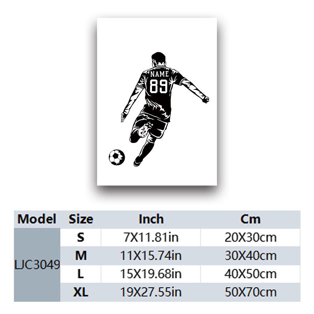 1pc jogador de futebol nome pe - Photography Pose avaliação e preço